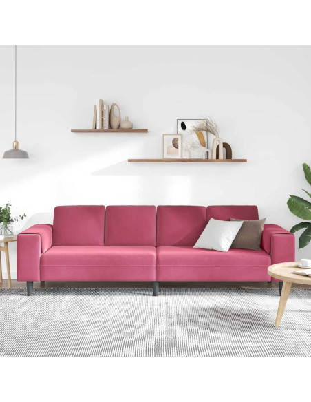 Divano per Soggiorno Rosso Vino 250 x 77 x 76 cm