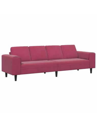 Divano per Soggiorno Rosso Vino 250 x 77 x 76 cm