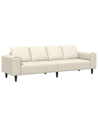 Divano per Soggiorno Crema 250 x 77 x 76 cm