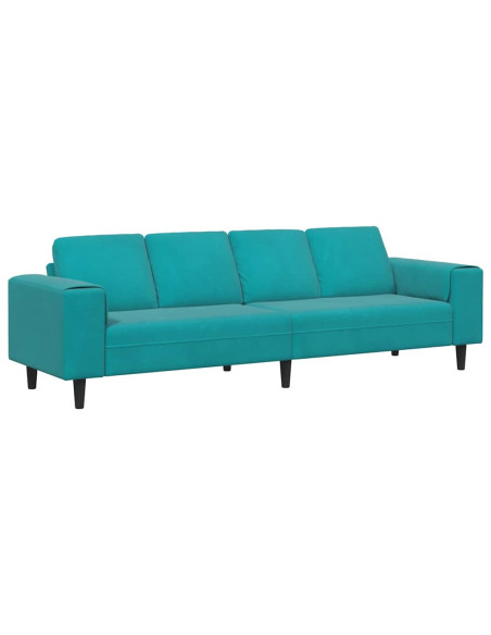 Divano per Soggiorno Turchese 250 x 188 x 76 cm