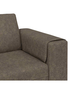 Divano per Soggiorno Grigio scuro 250 x 77 x 76 cm 2