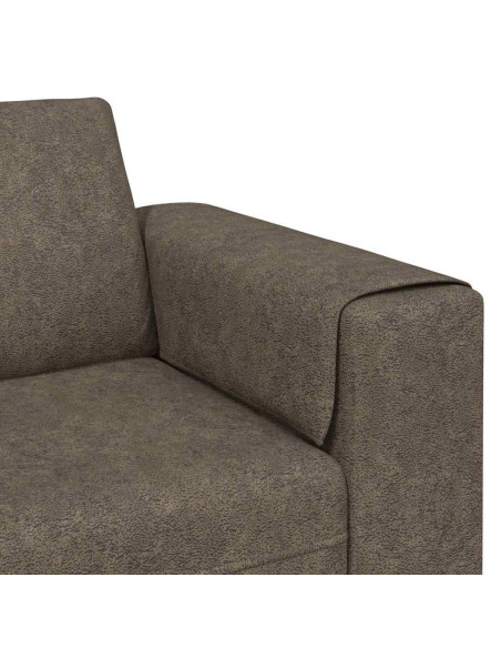 Divano per Soggiorno Grigio scuro 250 x 77 x 76 cm