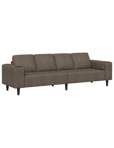 Divano per Soggiorno Grigio scuro 250 x 77 x 76 cm