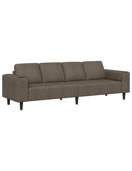 Divano per Soggiorno Grigio scuro 250 x 77 x 76 cm