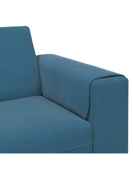 Divano per Soggiorno 3 pcs Blu