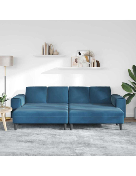 Divano per Soggiorno 3 pcs Blu