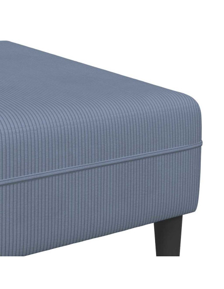 Divano con cuscino Blu 250 x 188 x 76 cm Tessuto in Cords