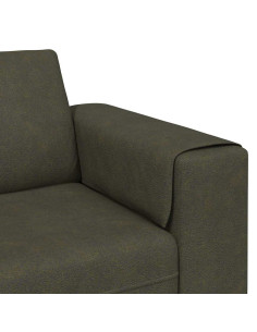 Divano per Soggiorno 3 pcs Verde militare 2