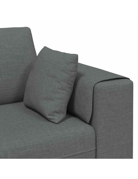 Divano con cuscino Grigio scuro 250 x 77 x 76 cm Tessuto