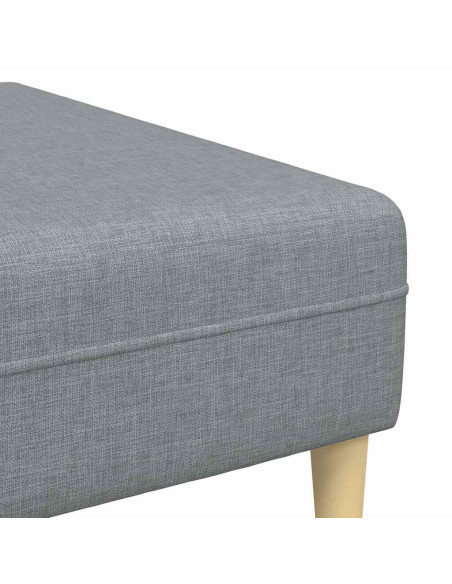 Divano con cuscino 3 pcs Grigio chiaro Tessuto