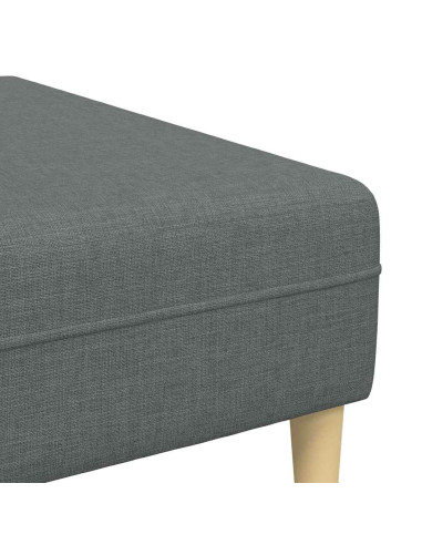 Divano con cuscino 3 pcs Grigio scuro Tessuto