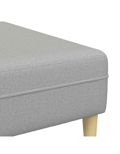 Divano con cuscino 3 pcs Grigio Nuvola Tessuto
