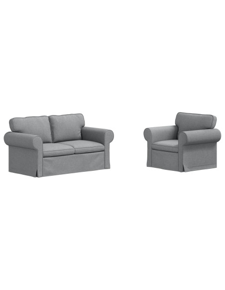 Divano 2 pcs Grigio chiaro
