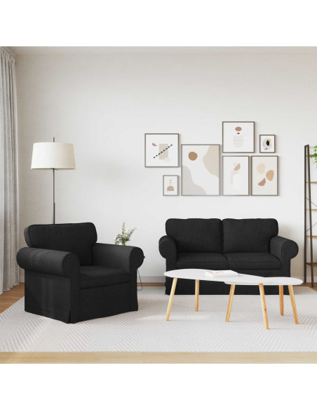 Divano 2 pcs Nero