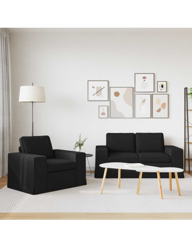 Divano 2 pcs Nero