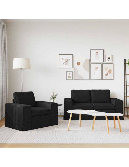 Divano 2 pcs Nero