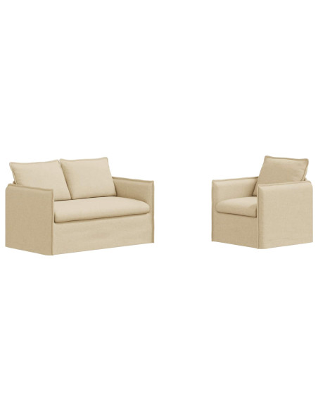 Divano 2 pcs Crema