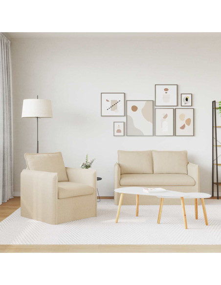 Divano 2 pcs Crema