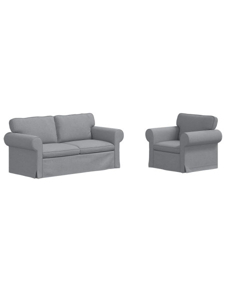Divano 2 pcs Grigio chiaro