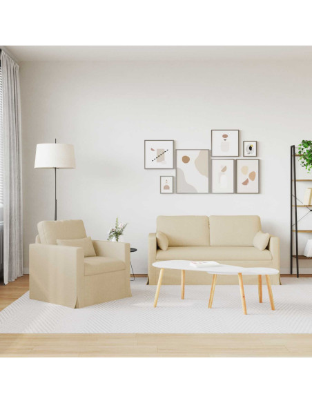 Divano 2 pcs Crema