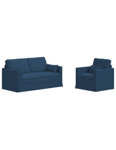 Divano 2 pcs Blu 2