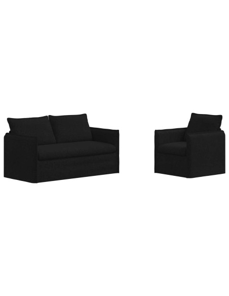 Divano 2 pcs Nero