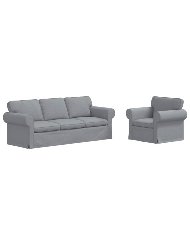 Divano 2 pcs Grigio chiaro