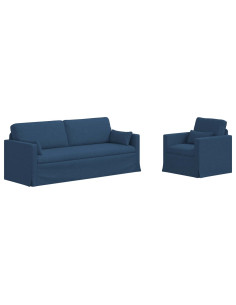 Divano 2 pcs Blu 2