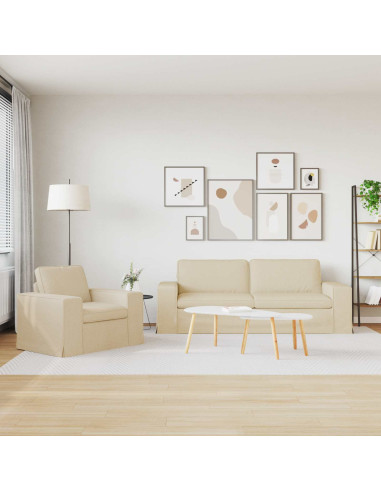 Divano 2 pcs Crema