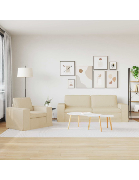 Divano 2 pcs Crema