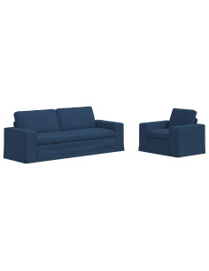Divano 2 pcs Blu 2