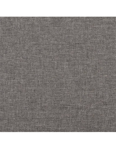 Poltrona con Poggiapiedi Grigio Scuro 60 cm in Tessuto