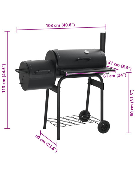Barbecue Classico Affumicatore a Carbonella
