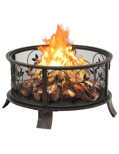 Braciere Rustico con Attizzatoio 67,5 cm XXL in Acciaio