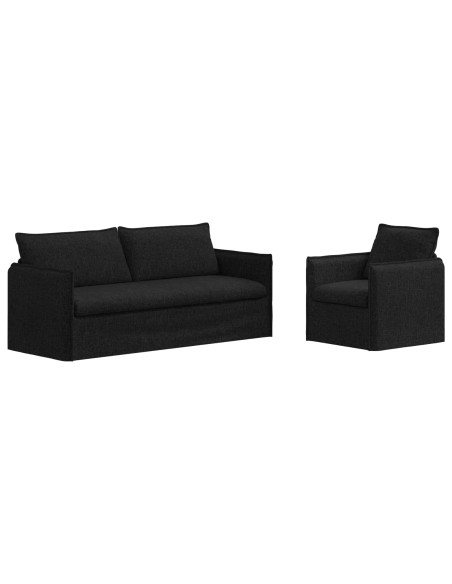 Divano 2 pcs Nero