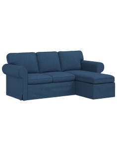 Divano Blu 195 x 138 x 80 cm Tessuto 2