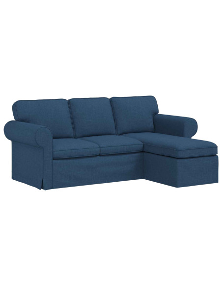 Divano Blu 195 x 138 x 80 cm Tessuto