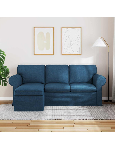 Divano Blu 195 x 138 x 80 cm Tessuto