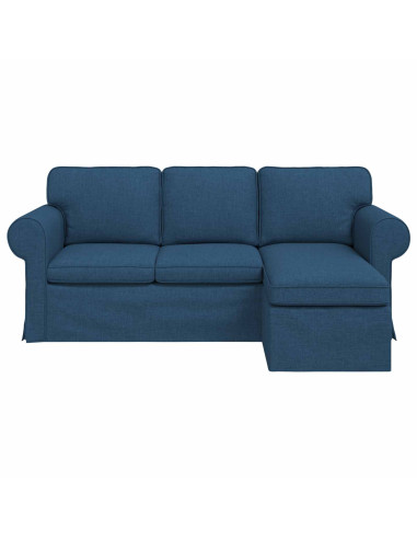 Divano Blu 195 x 138 x 80 cm Tessuto