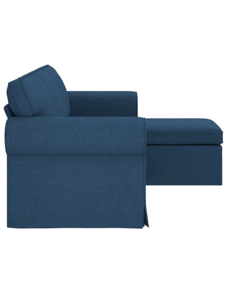 Divano Blu 195 x 138 x 80 cm Tessuto