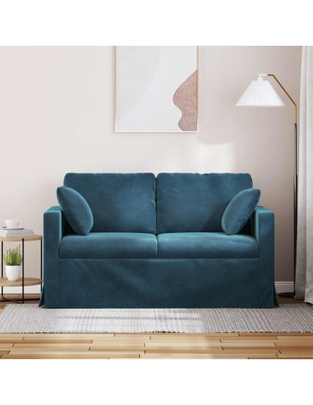 Divano Blu Dimensioni complessive: 138 x 78 x 80 cm (L x P x A)