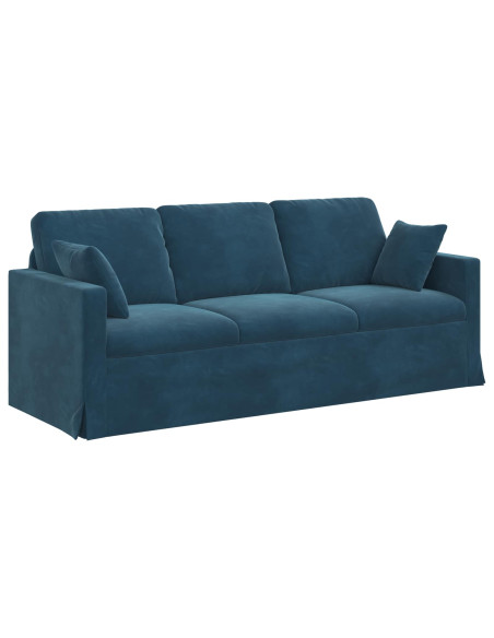 Divano Blu Dimensioni complessive: 198 x 78 x 80 cm (L x P x A)