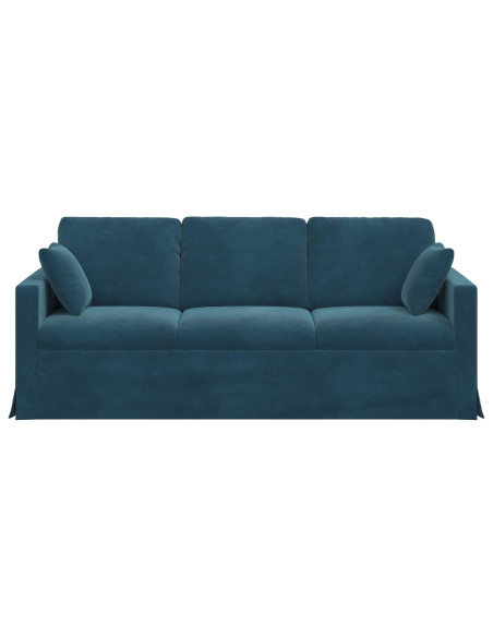 Divano Blu Dimensioni complessive: 198 x 78 x 80 cm (L x P x A)