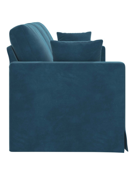 Divano Blu Dimensioni complessive: 198 x 78 x 80 cm (L x P x A)