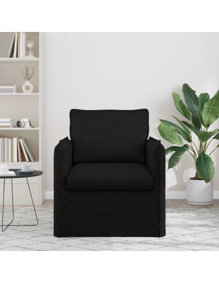 Divano Nero Dimensioni complessive: 75 x 82 x 85 cm (L x P x A)