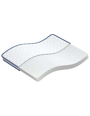 Materasso Bianco 200 x 180 x 17 cm Schiuma PU
