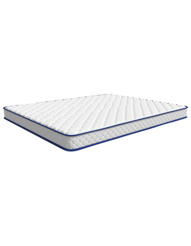 Materasso Bianco 200 x 180 x 17 cm Schiuma PU