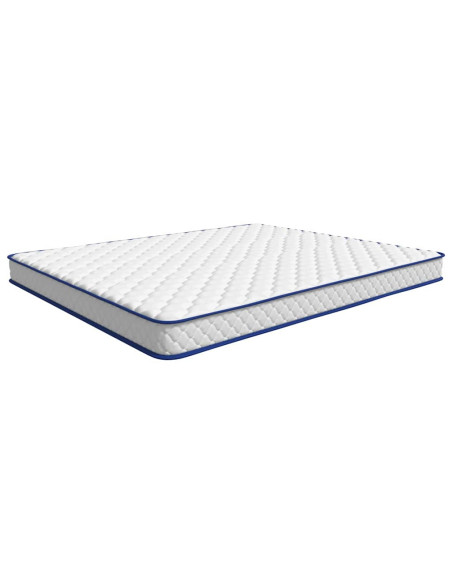 Materasso Bianco 200 x 180 x 17 cm Schiuma PU