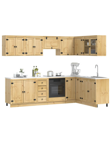 Armadietto con cassetto con porta 10 pcs Miele Pino massello