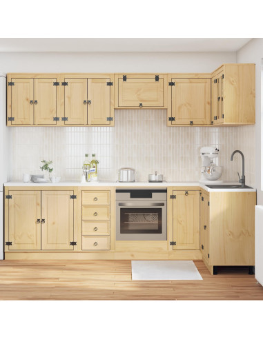 Armadietto con cassetto con porta 10 pcs Miele Pino massello